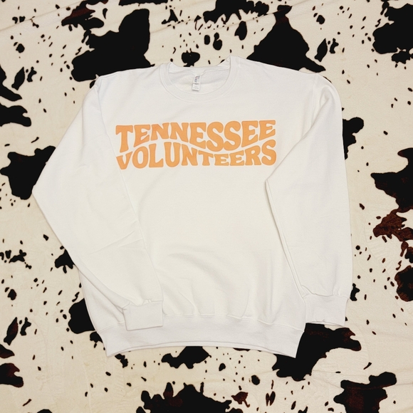 Tennessee Vols Football White Crewneck Sweatshirt - Picture 4 of 7